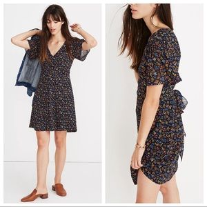 Madewell Cross Front Garden Party Mini Dress 00